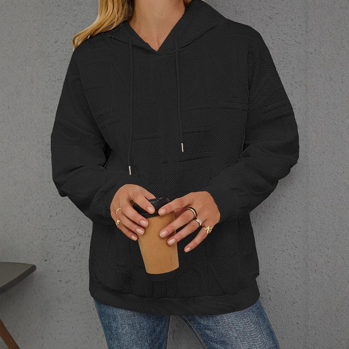 Kvinnors oversized hoodie med texturerad design Mirla-Eva Jonsson