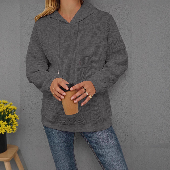 Kvinnors oversized hoodie med texturerad design Mirla-Eva Jonsson