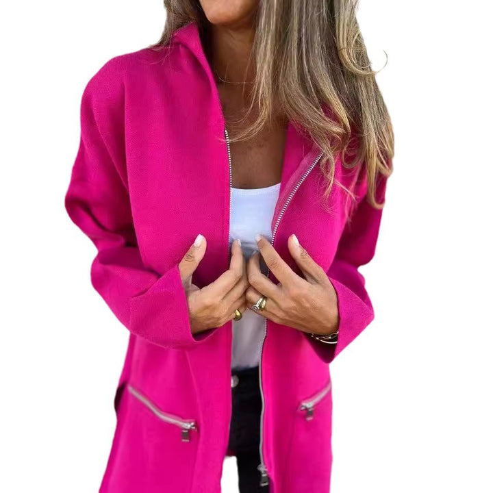 Kvinnors oversized jacka med praktiska fickor med dragkedja Mirla-Eva Jonsson