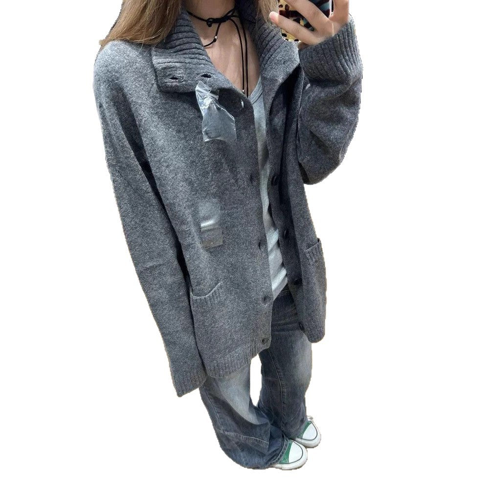 Kvinnors oversized kofta med höga fickor Mirla-Eva Jonsson