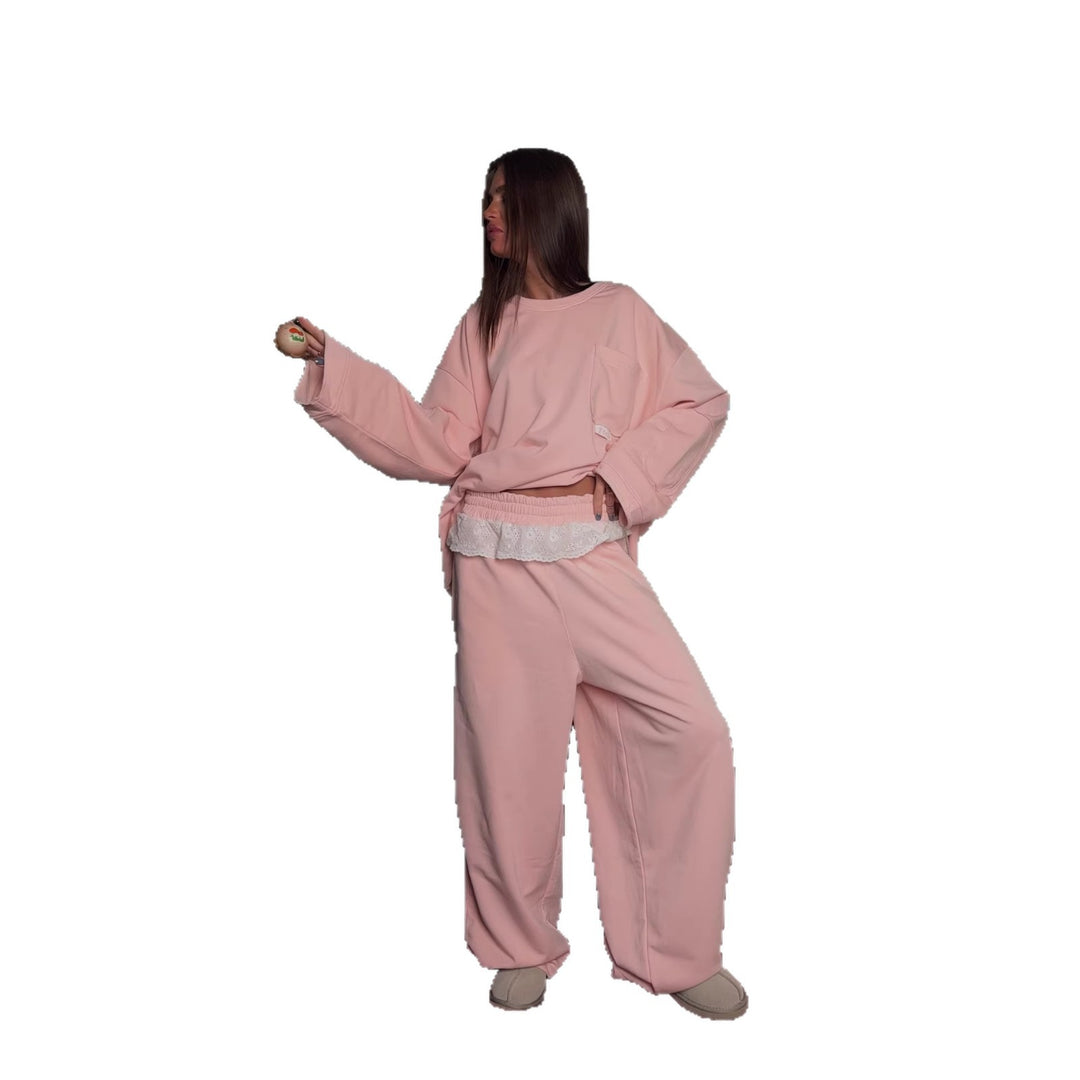 Kvinnors oversized lounge set med mjukt tyg och bekväm passform Mirla-Eva Jonsson
