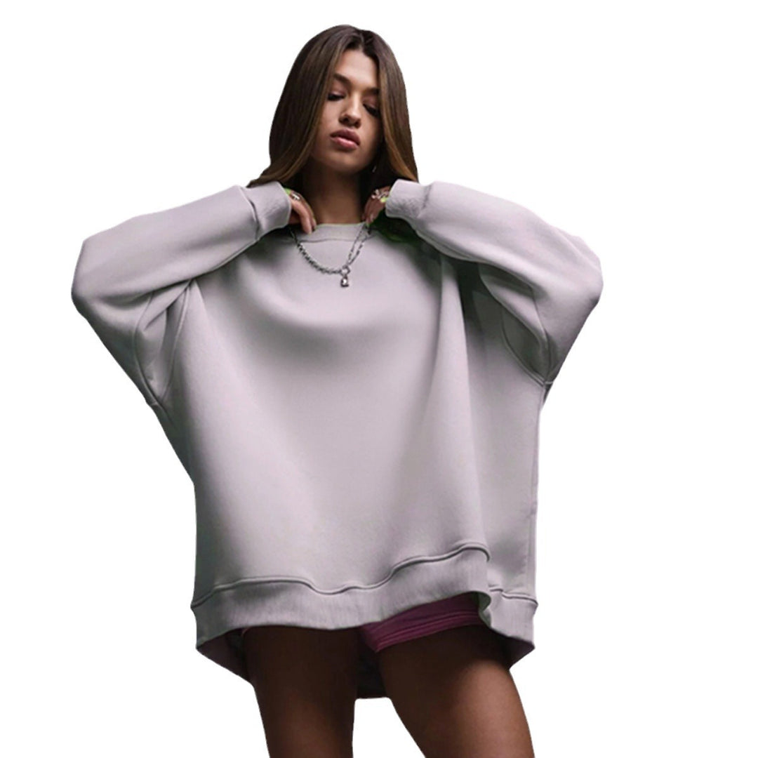 Kvinnors oversized sweatshirt med avslappnad passform och mjukt foder Mirla-Eva Jonsson