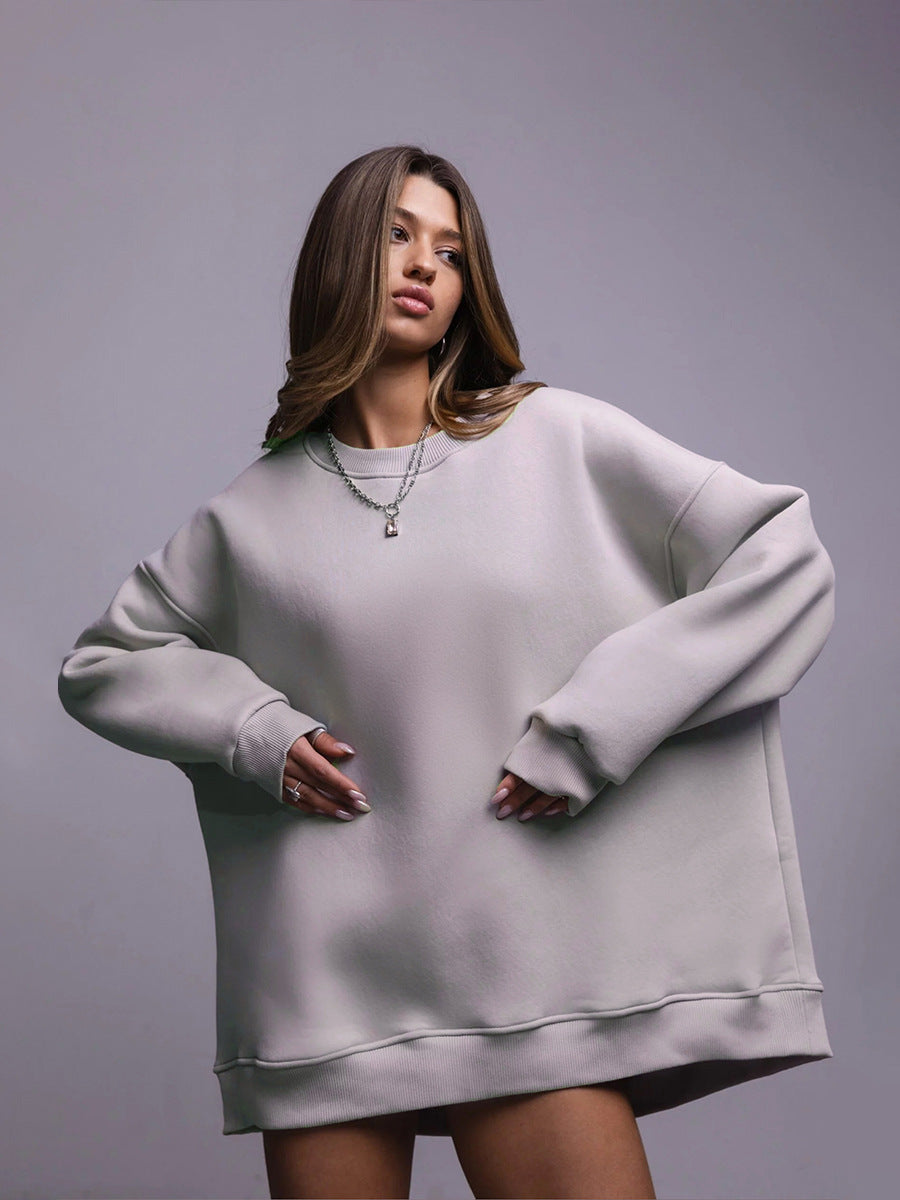Kvinnors oversized sweatshirt med avslappnad passform och mjukt foder Mirla-Eva Jonsson