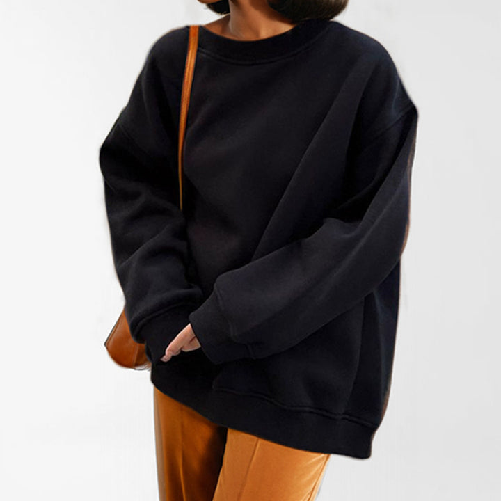 Kvinnors oversized sweatshirt med en lös passform och avslappnad design Mirla-Eva Jonsson