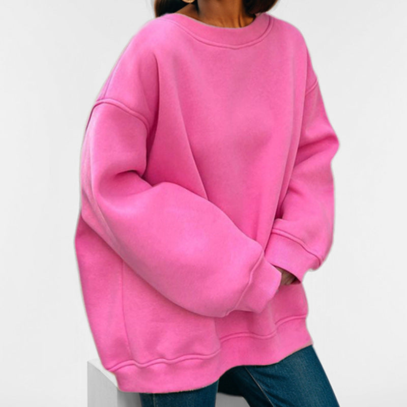 Kvinnors oversized sweatshirt med en lös passform och avslappnad design Mirla-Eva Jonsson