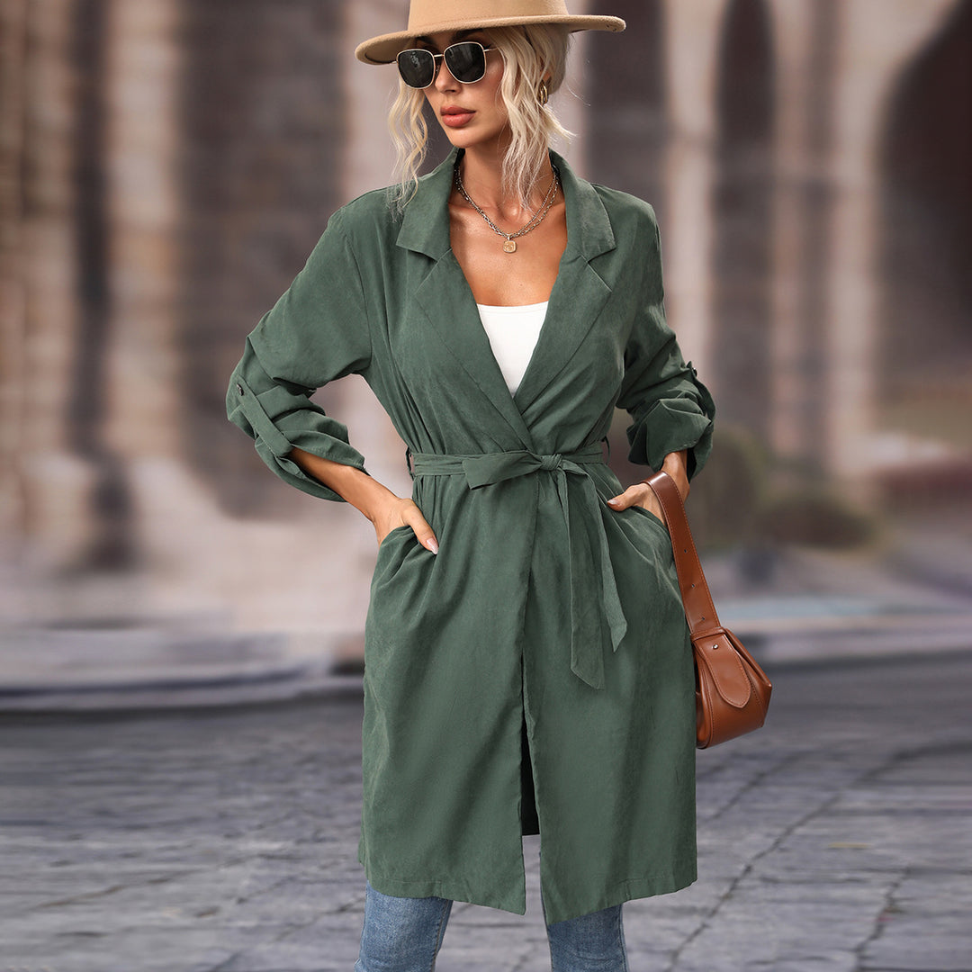 Kvinnors oversized trenchcoat med justerbart bälte Mirla-Eva Jonsson
