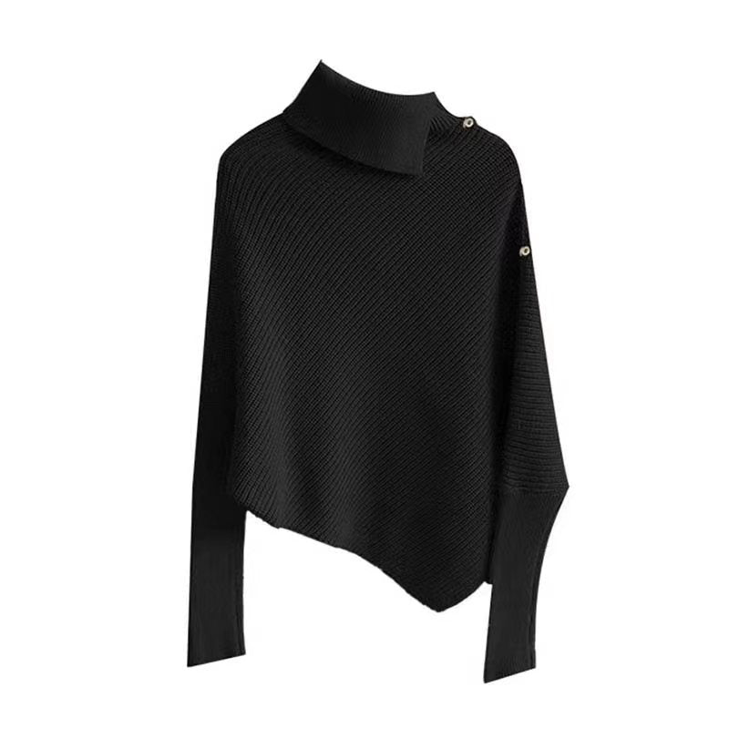Kvinnors oversized tröja med asymmetrisk fåll Mirla-Eva Jonsson