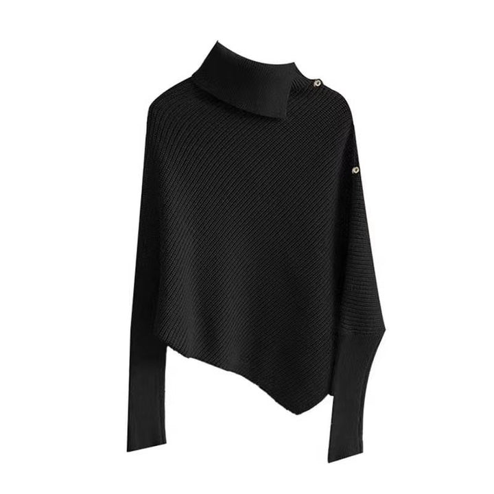 Kvinnors oversized tröja med asymmetrisk fåll Mirla-Eva Jonsson