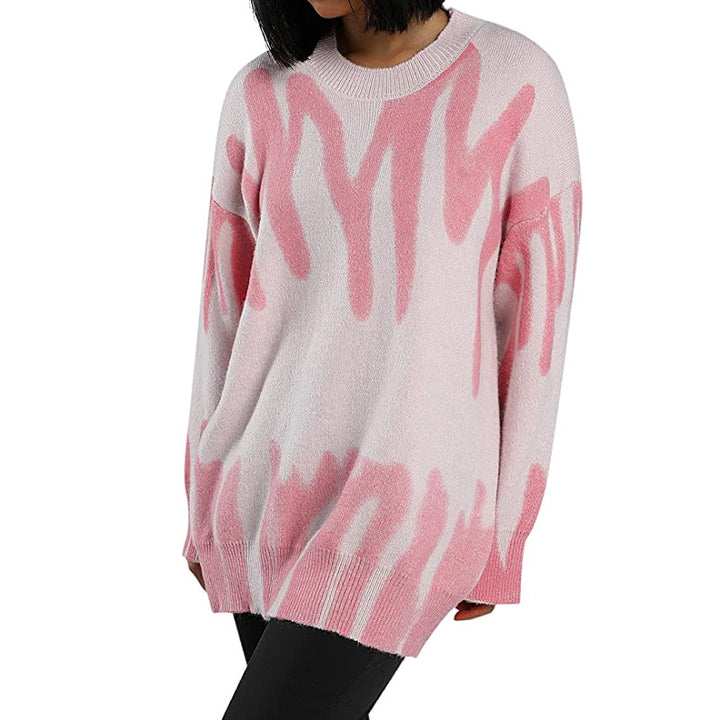 Kvinnors oversized tröja med modern gradient Mirla-Eva Jonsson