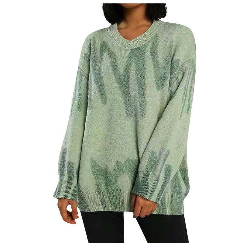 Kvinnors oversized tröja med modern gradient Mirla-Eva Jonsson