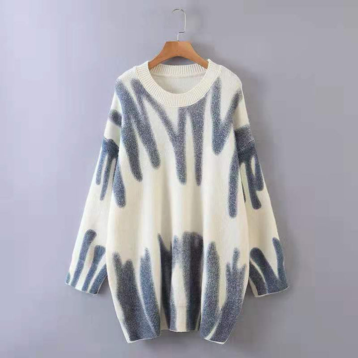 Kvinnors oversized tröja med modern gradient Mirla-Eva Jonsson