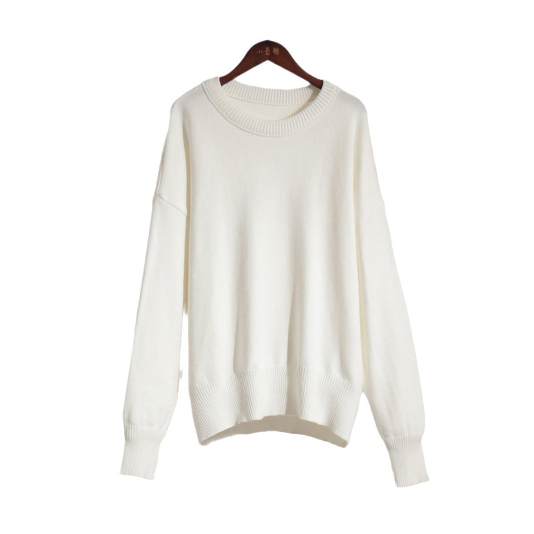 Kvinnors oversized tröja med texturerat stickat mönster Mirla-Eva Jonsson