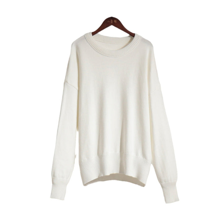 Kvinnors oversized tröja med texturerat stickat mönster Mirla-Eva Jonsson