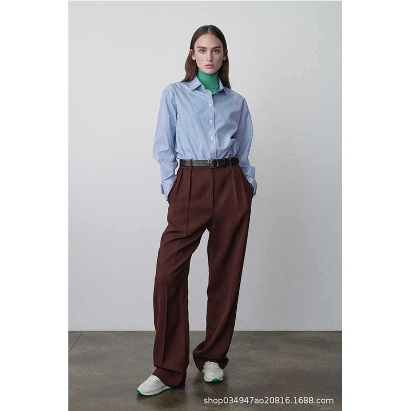 Kvinnors randig blus i modern oversize passform Mirla-Eva Jonsson
