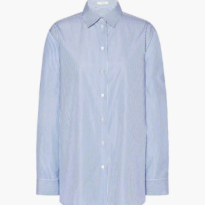 Kvinnors randig blus i modern oversize passform Mirla-Eva Jonsson