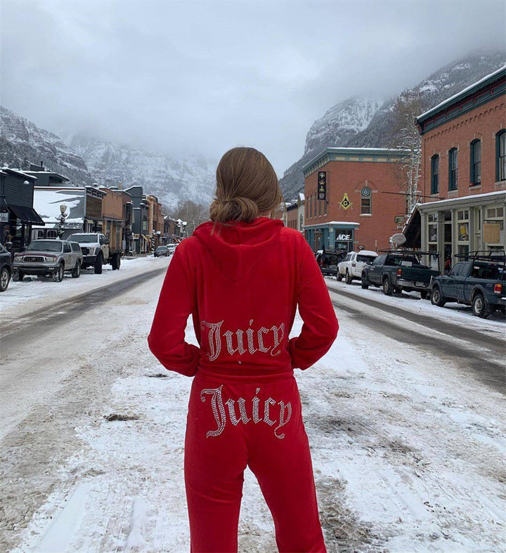 Kvinnors sammetsoverall med glitterdetaljer Mirla-Eva Jonsson
