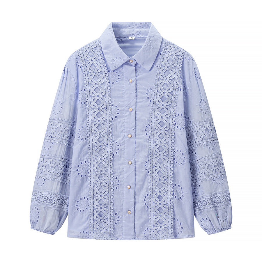 Kvinnors set av blommigt broderad blus och maxikjolar Mirla-Eva Jonsson
