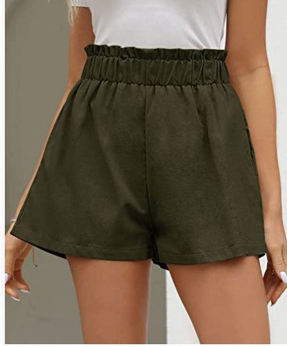 Kvinnors shorts med elastisk midja och sidofickor Mirla-Eva Jonsson