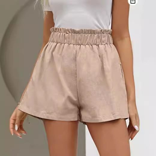 Kvinnors shorts med elastisk midja och sidofickor Mirla-Eva Jonsson