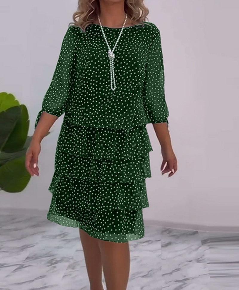 Kvinnors skjortklänning med volangdesign Mirla-Eva Jonsson