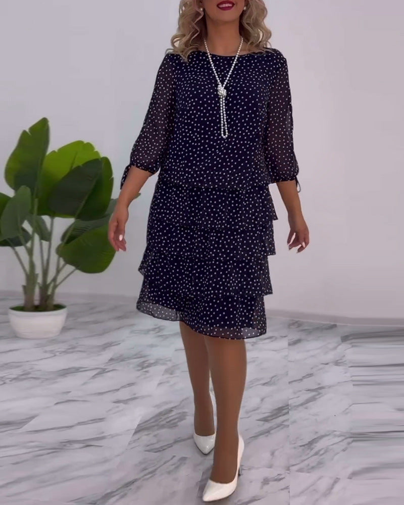 Kvinnors skjortklänning med volangdesign Mirla-Eva Jonsson