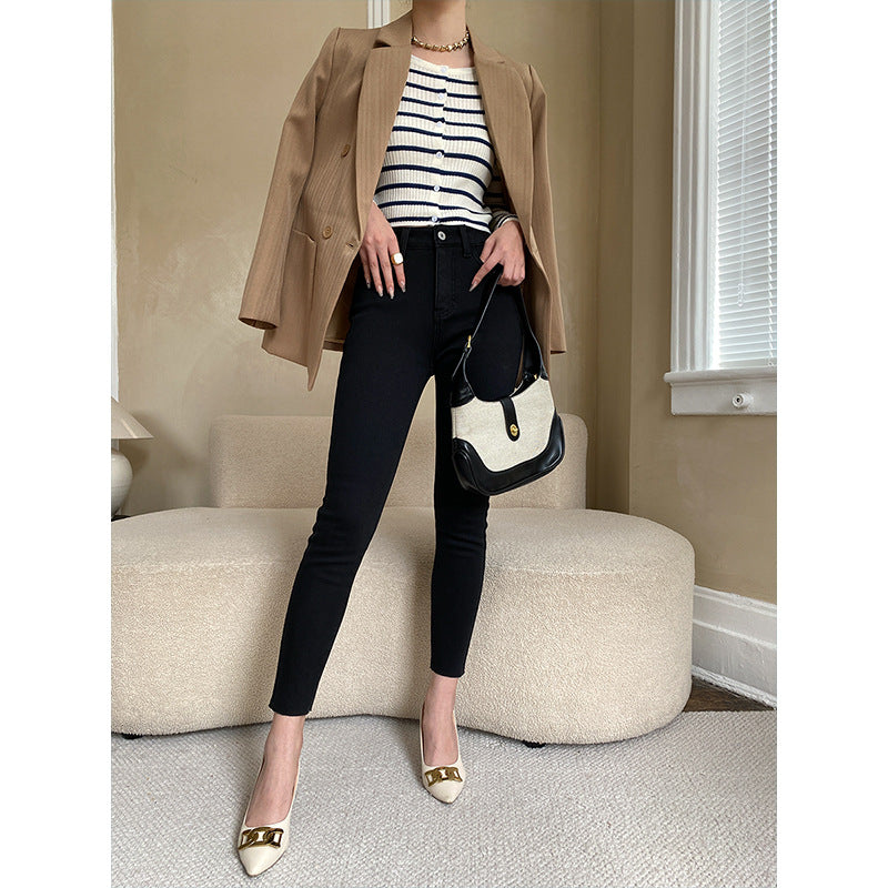 Kvinnors slim fit jeans med hög midja Mirla-Eva Jonsson
