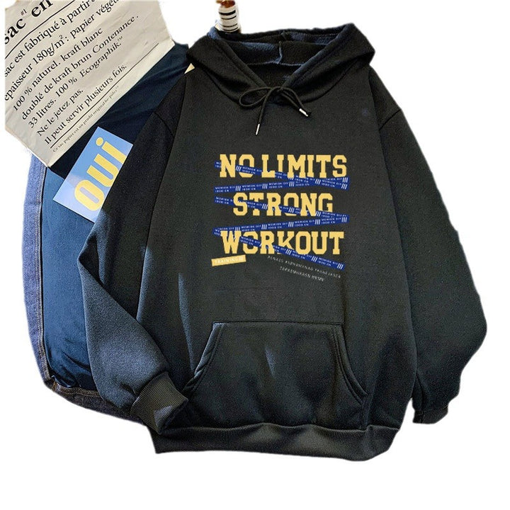 Kvinnors sportig hoodie med motiverande träningstryck Mirla-Eva Jonsson