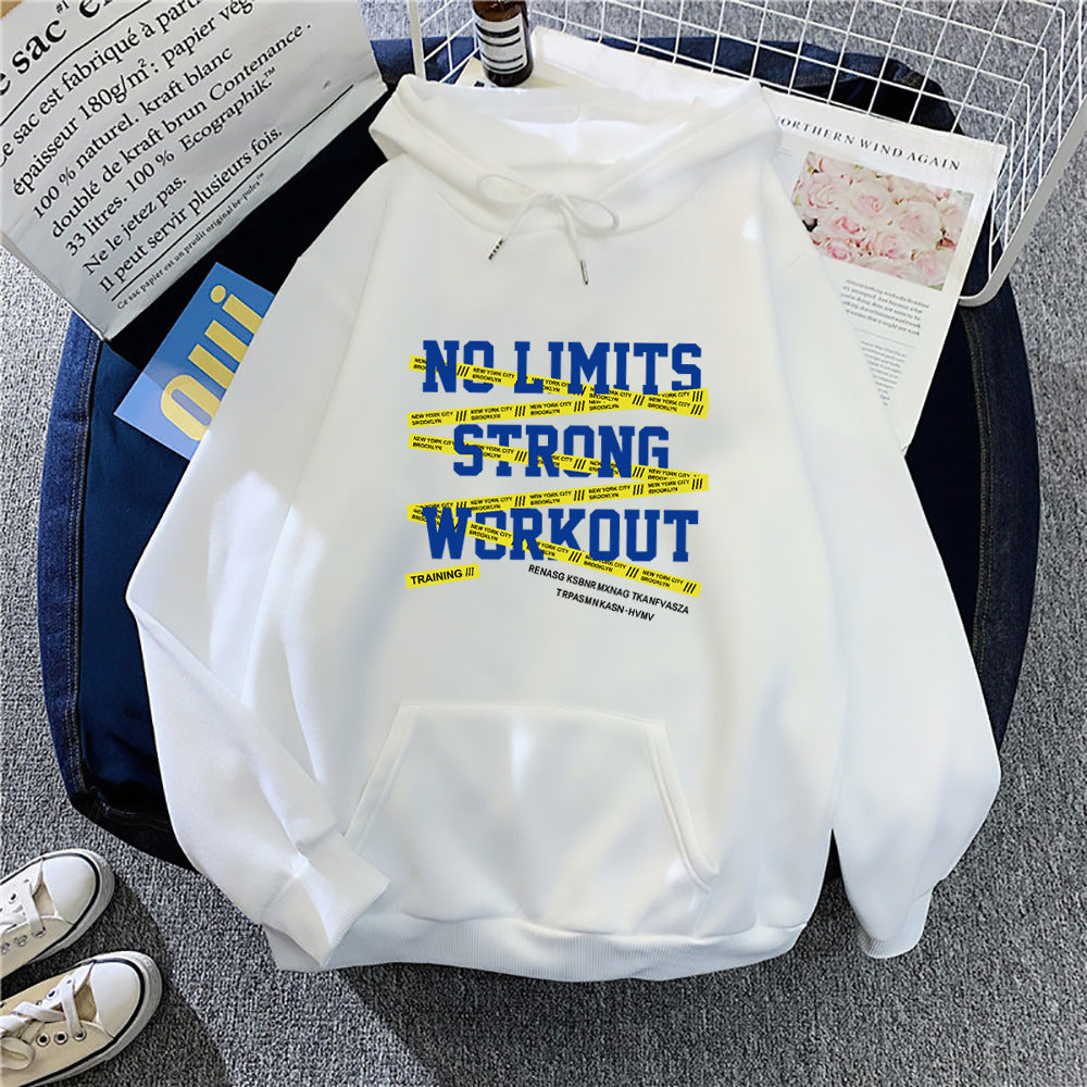 Kvinnors sportig hoodie med motiverande träningstryck Mirla-Eva Jonsson