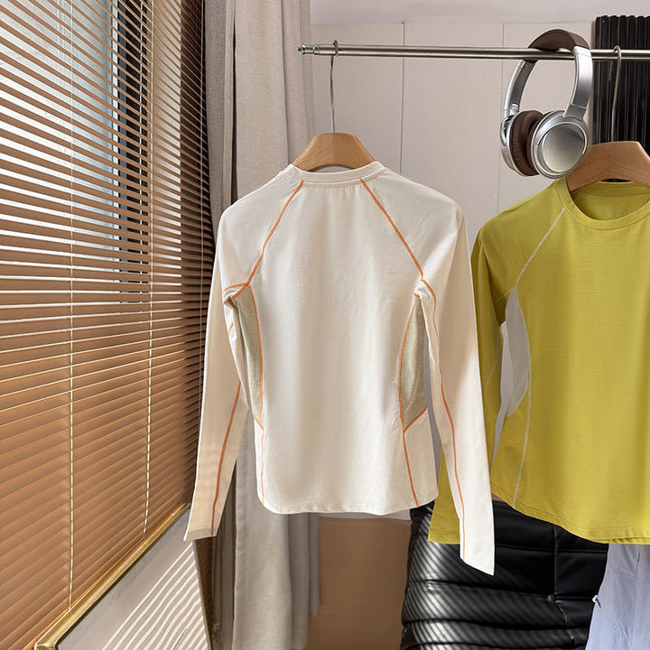 Kvinnors sportig långärmad tröja med innovativt ventilationssystem Mirla-Eva Jonsson