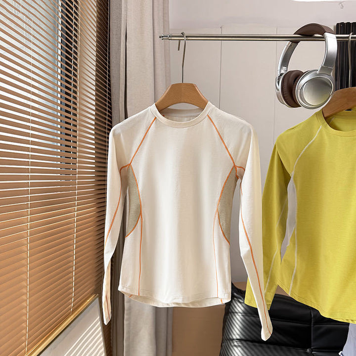 Kvinnors sportig långärmad tröja med innovativt ventilationssystem Mirla-Eva Jonsson