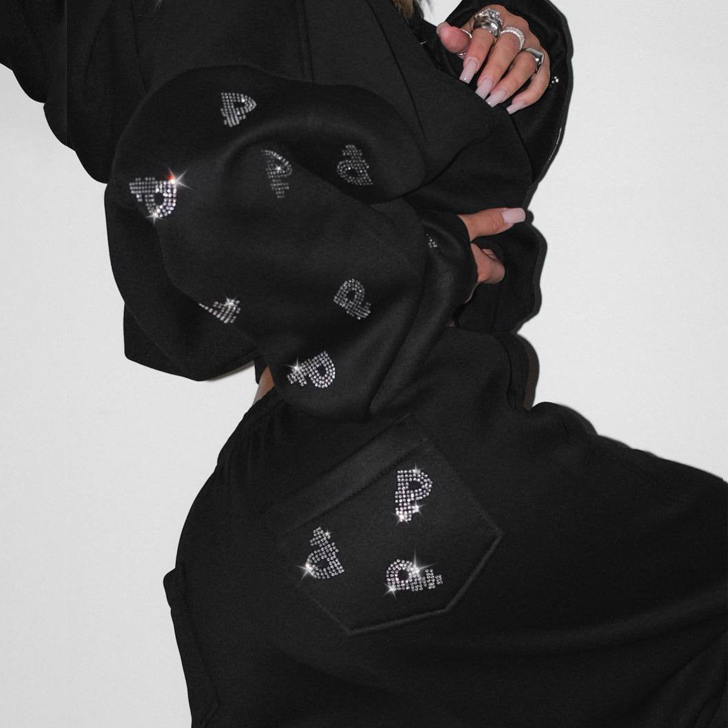 Kvinnors sportig sweatshirt hoodie med trendiga puffärmar Mirla-Eva Jonsson