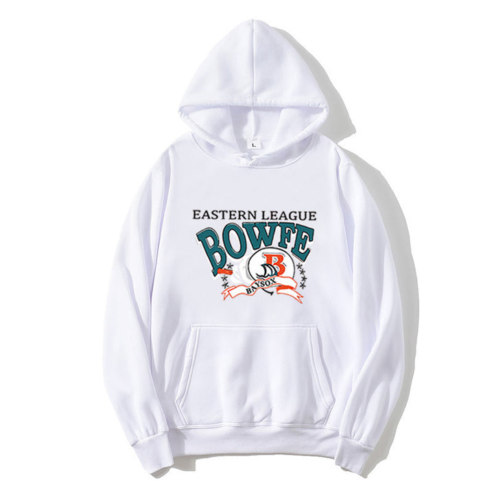 Kvinnors sportiga hoodie med trendig grafisk tryck Mirla-Eva Jonsson