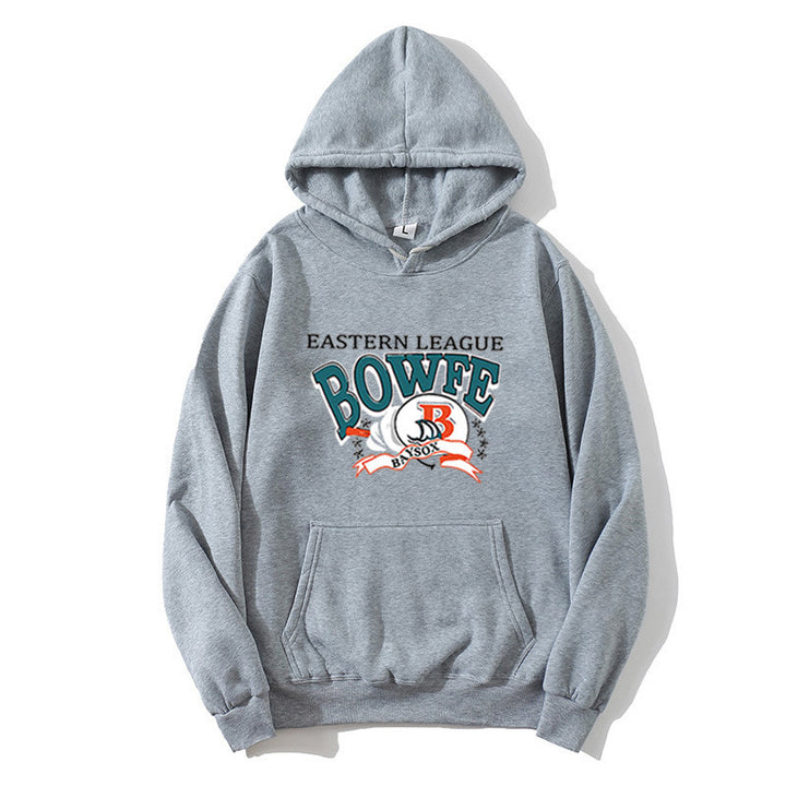 Kvinnors sportiga hoodie med trendig grafisk tryck Mirla-Eva Jonsson