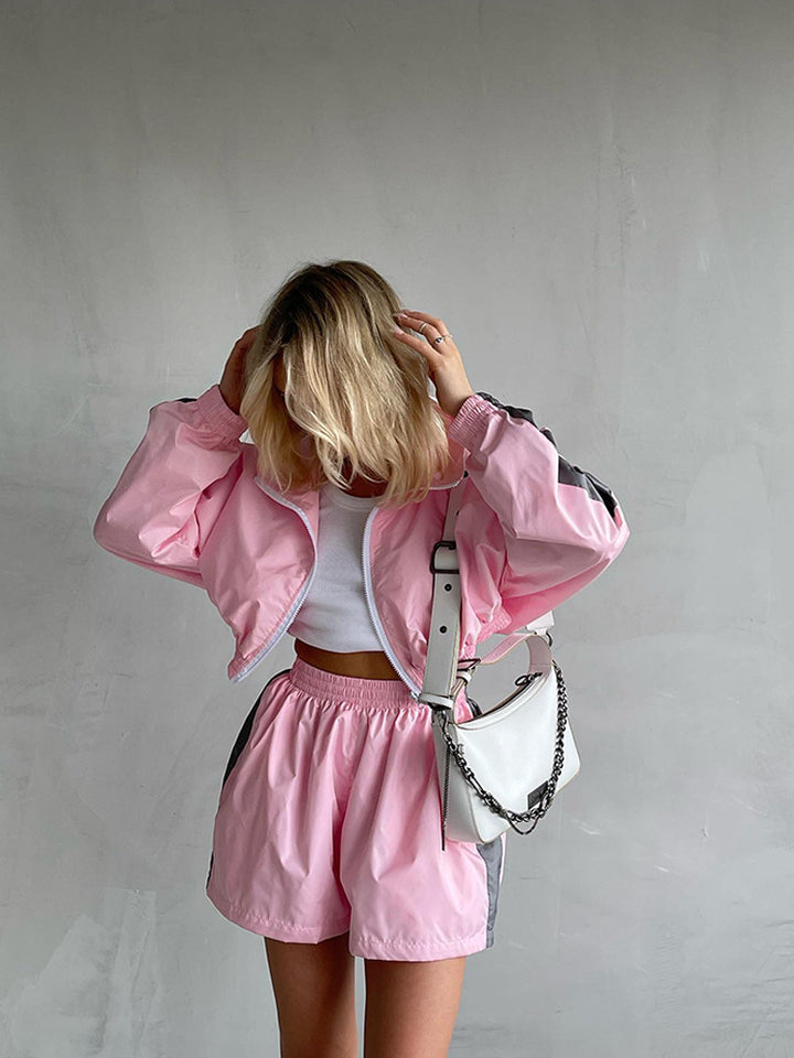 Kvinnors sportiga jumpsuit med hög krage och elastisk midja Mirla-Eva Jonsson