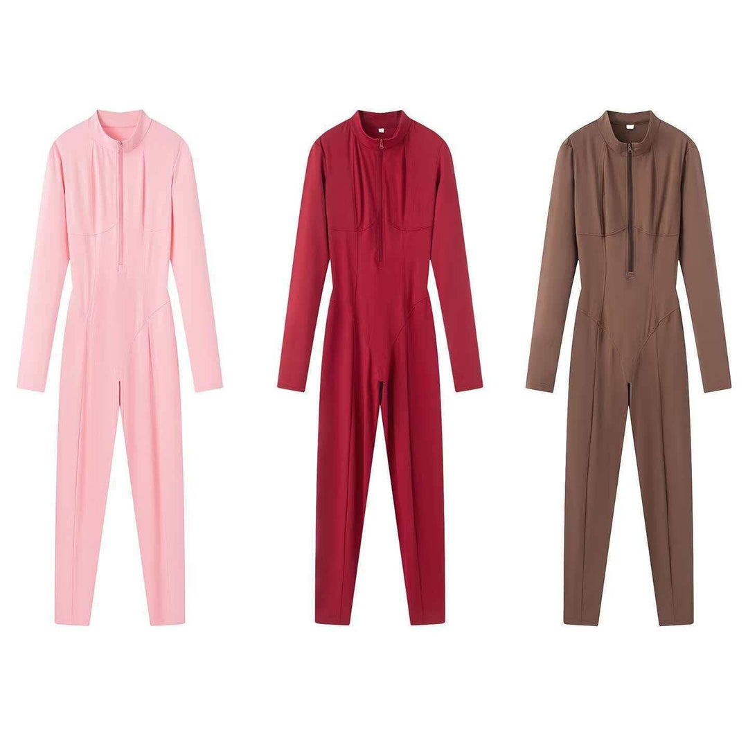 Kvinnors sportiga jumpsuit med ståkrage Mirla-Eva Jonsson