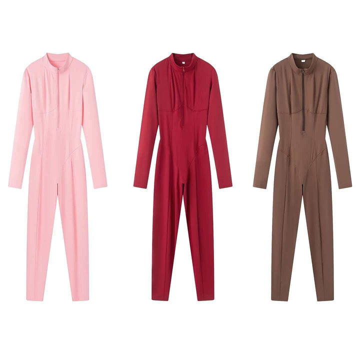 Kvinnors sportiga jumpsuit med ståkrage Mirla-Eva Jonsson