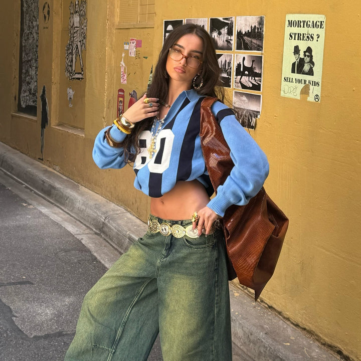 Kvinnors sportiga korta sweatshirt Mirla-Eva Jonsson