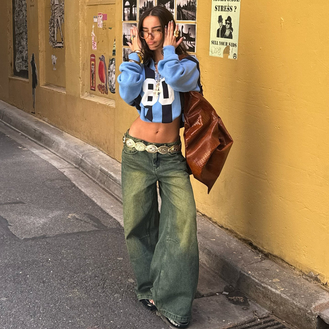 Kvinnors sportiga korta sweatshirt Mirla-Eva Jonsson