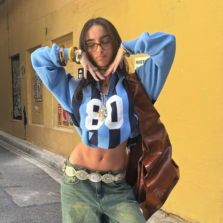 Kvinnors sportiga korta sweatshirt Mirla-Eva Jonsson
