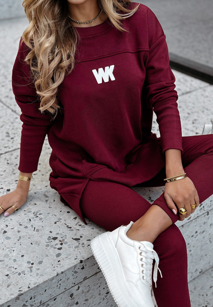 Kvinnors sportiga lounge-set med oversized sweatshirt och figurnära leggings Mirla-Eva Jonsson