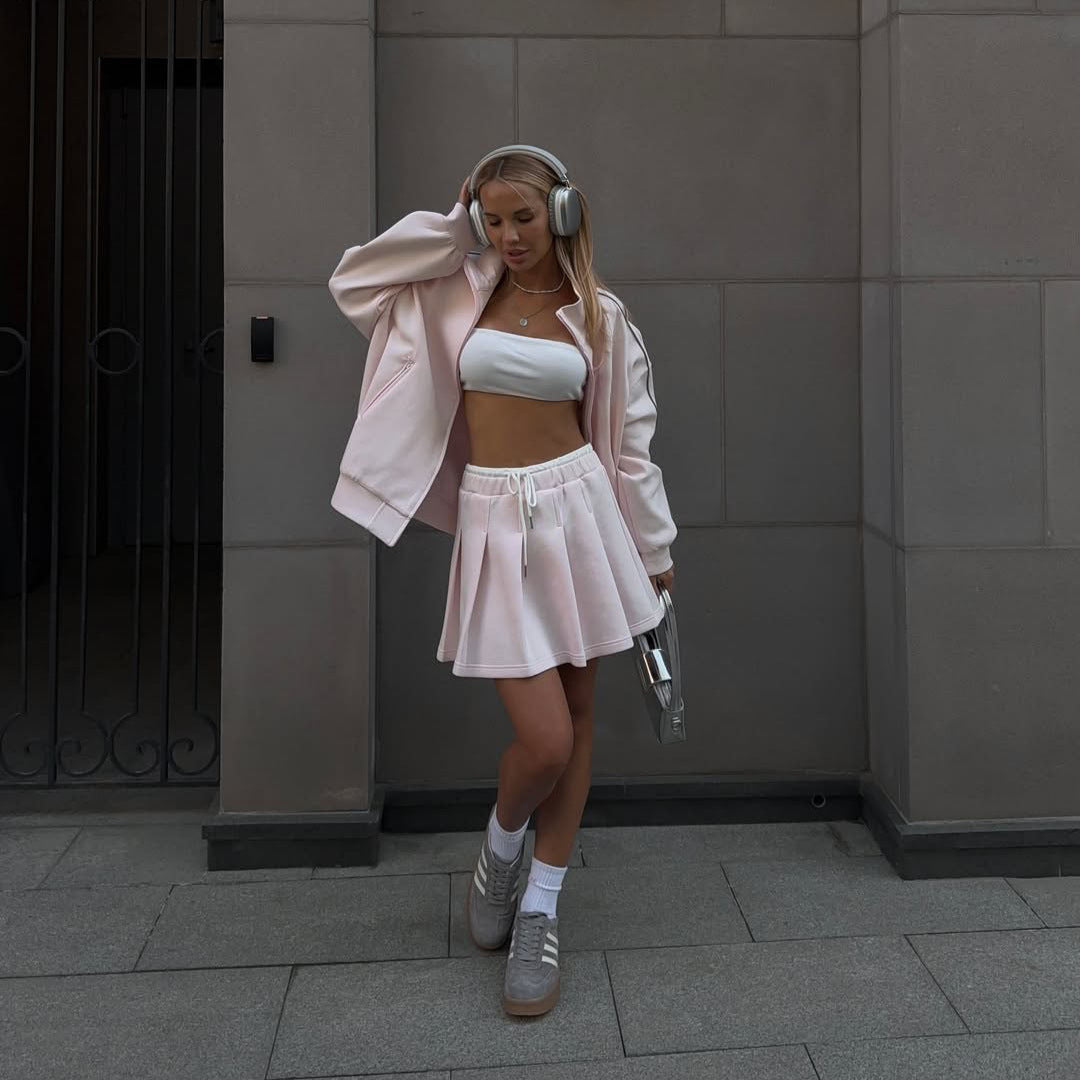 Kvinnors sportiga oversized jacka med hög krage Mirla-Eva Jonsson