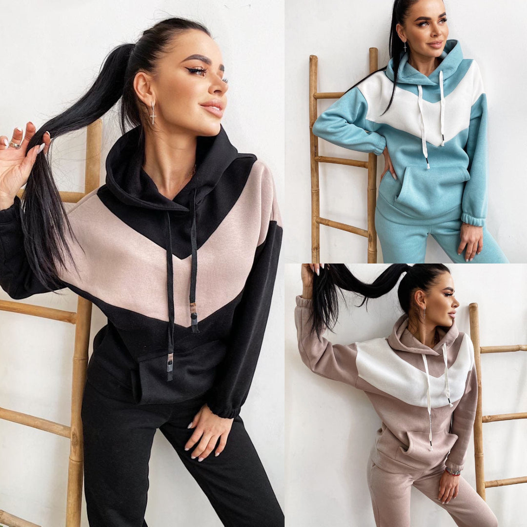 Kvinnors sportiga set med huva och elastisk midja Mirla-Eva Jonsson