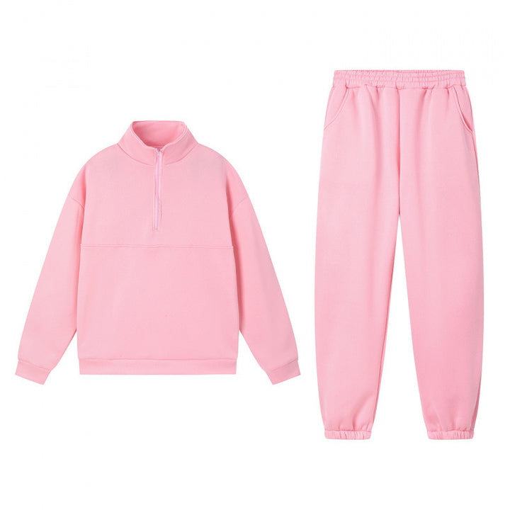 Kvinnors sportiga sweatshirt-set med hög krage och elastiska manschetter Mirla-Eva Jonsson