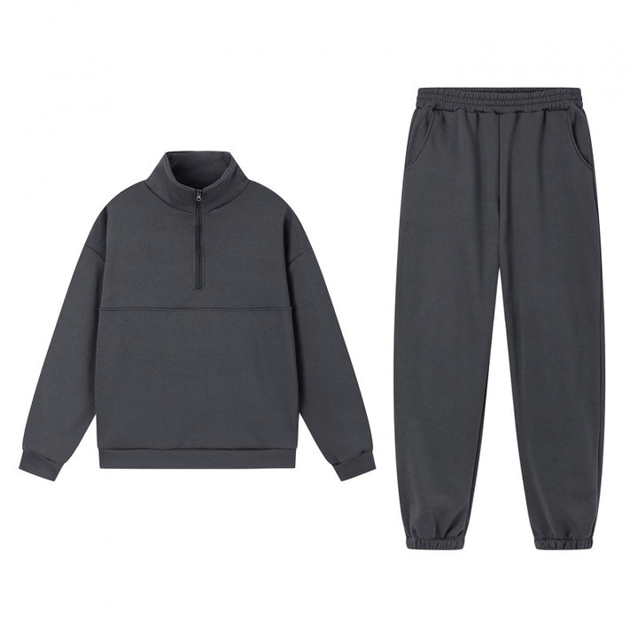 Kvinnors sportiga sweatshirt-set med hög krage och elastiska manschetter Mirla-Eva Jonsson