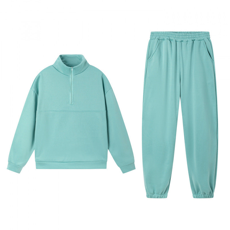 Kvinnors sportiga sweatshirt-set med hög krage och elastiska manschetter Mirla-Eva Jonsson
