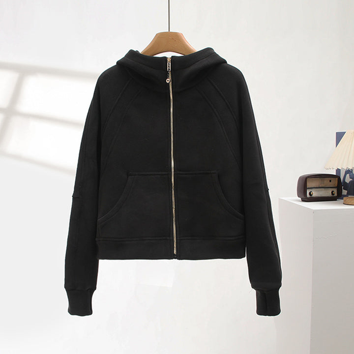 Kvinnors sportiga zip hoodie med mysig foder Mirla-Eva Jonsson