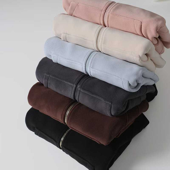 Kvinnors sportiga zip hoodie med mysig foder Mirla-Eva Jonsson