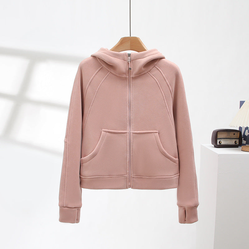 Kvinnors sportiga zip hoodie med mysig foder Mirla-Eva Jonsson