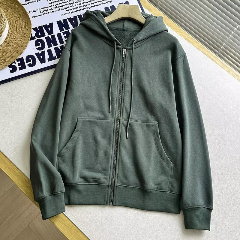 Kvinnors sportiga zip hoodie med praktiska kängurufickor Mirla-Eva Jonsson
