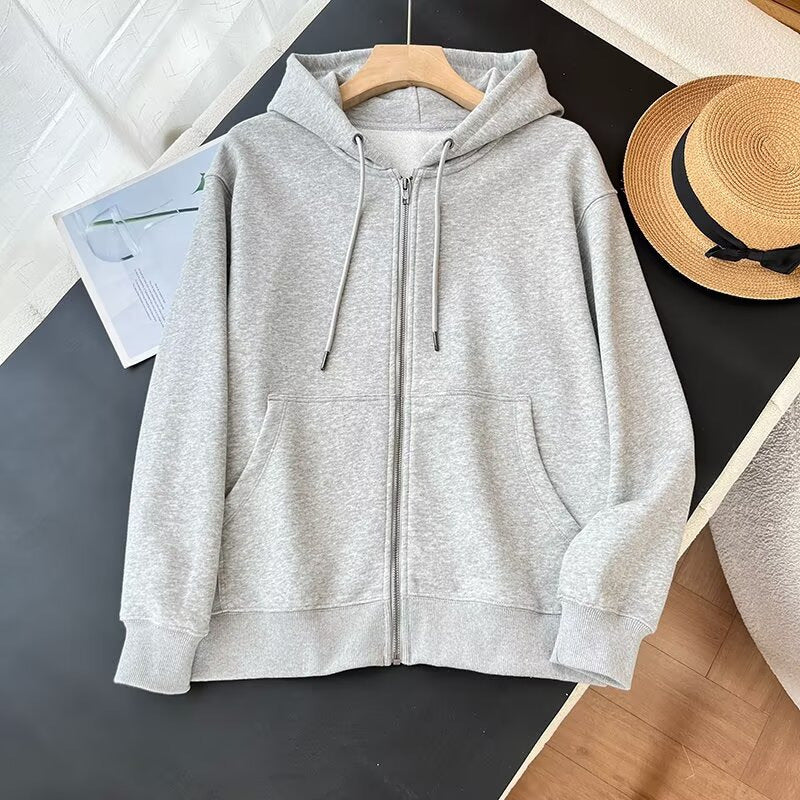 Kvinnors sportiga zip hoodie med praktiska kängurufickor Mirla-Eva Jonsson